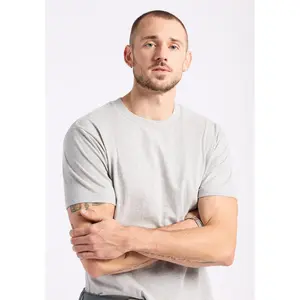 Kanto Men's Short-Sleeve Crew Neck Jersey T-Shirt, Heather Grey - BM24603