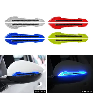 High-visibility waterproof reflective stickers, suitable for night use, applicable to bicycles, cars and motorcycles, Car Accessories; quickly reflect light, car rearview mirror stickers suitable for various lighting conditions
