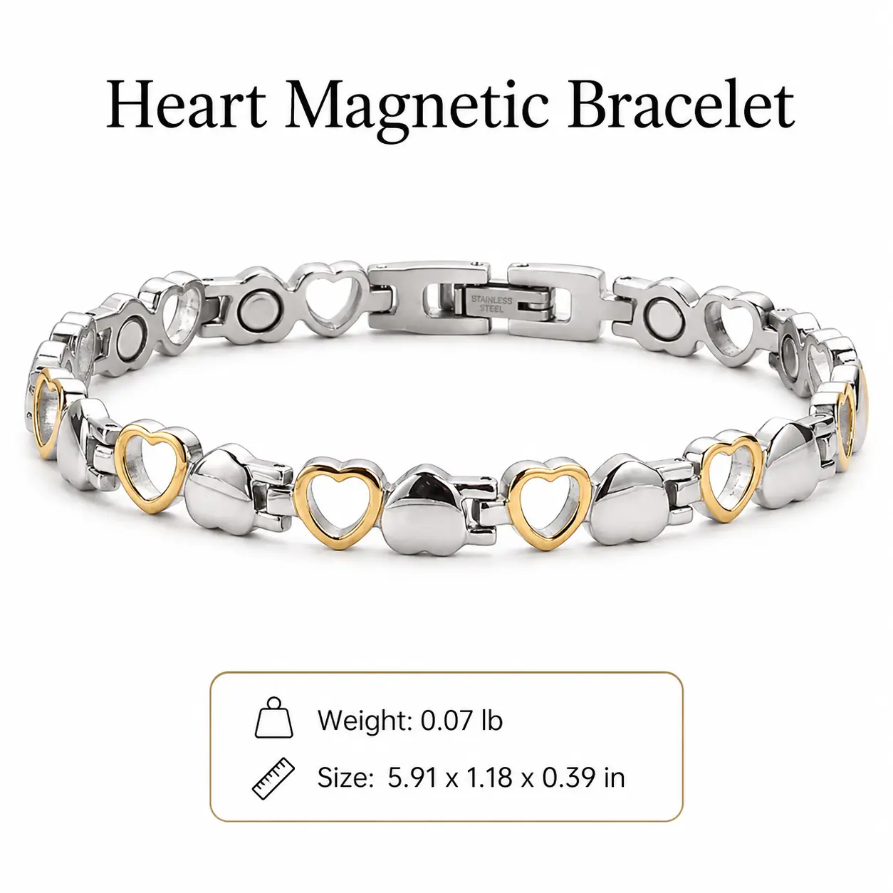 Heart Magnetic Bracelet（No box）