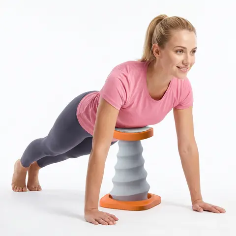 Spring-Assisted Push Up Trainer for Beginners, Plastic Workout Equipment with Durable Springs for Home Chest & Upper Body Training to Build Strength & Confidence