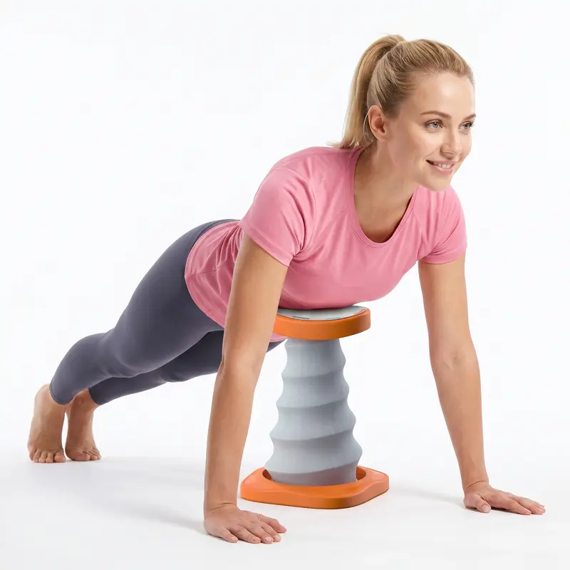 Spring-Assisted Push Up Trainer for Beginners, Plastic Workout Equipment with Durable Springs for Home Chest & Upper Body Training to Build Strength & Confidence