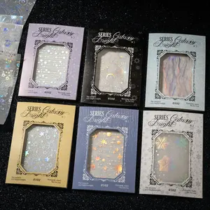 Starry Sky Series Material Paper, 10 Sheets/bag Scrapbooking & Journal Making Paper, DIY Decorative Paper for Scrapbooking & Journal Making Scrapbook Page Crafts