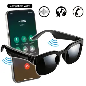 Bluetooth Sunglasses, Wireless Headphone Smart Glasses with Voice Assistant, Multifunctional Smart Glasses, UV Protection Outdoor Audio Glasses, Lightweight for Running, Hiking, Driving, The best gifts for Men & Women