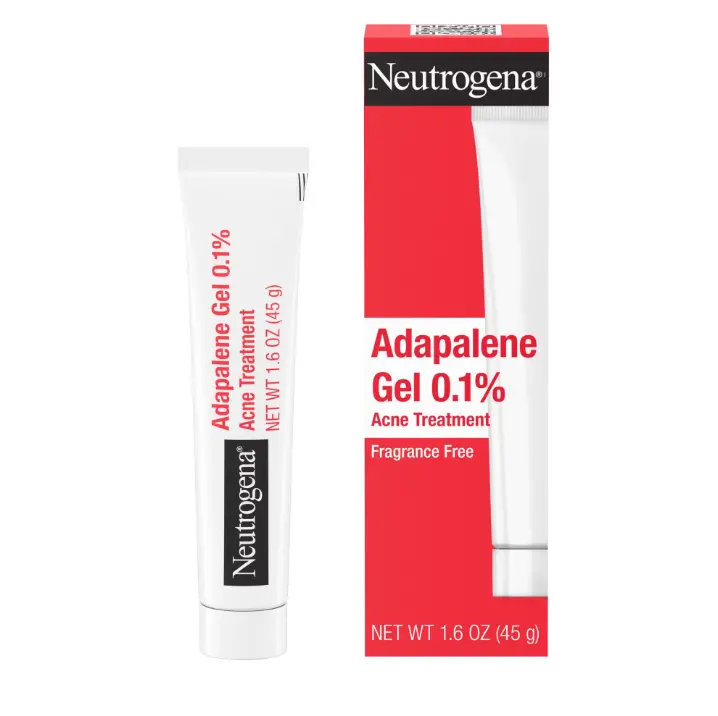 Neutrogena 0.1% Adapalene Gel Acne Treatment, Topical Retinoid, 1.6 oz
