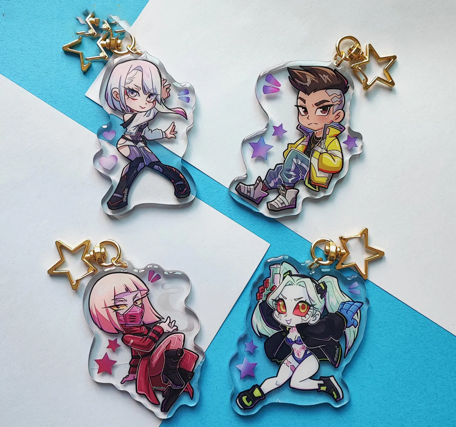 Acrylic Keychains: Cyberpunk Edgerunners