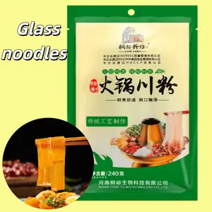 TONGYUFENFANG Chinese Glass Noodles, Sweet Potato Glass Noodles, Chewy Wide Glass Noodles, Gluten-free,  Hot Pot Noodles Hot Pot Sweet Potato Starch Vermicelli, 240g