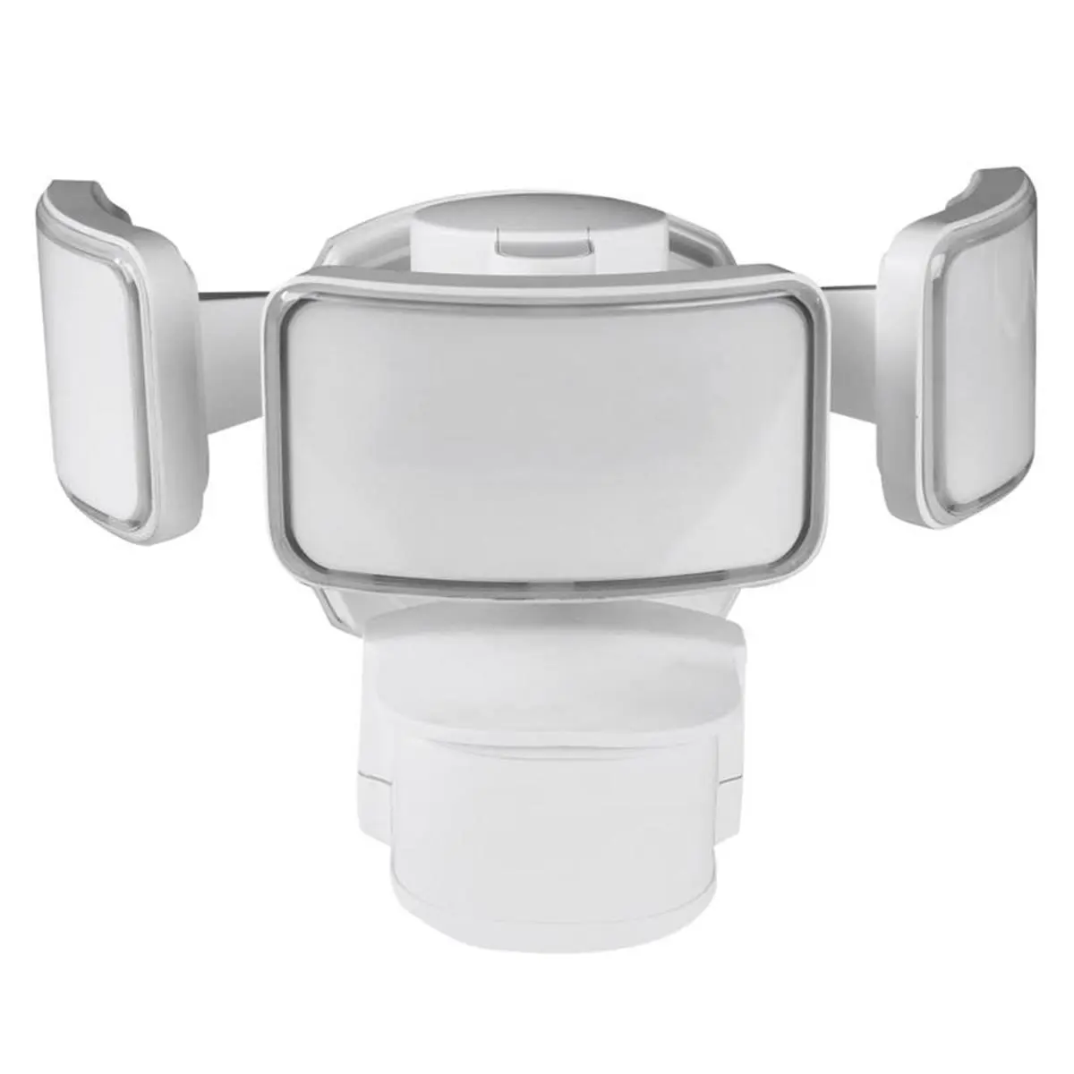 Feit Electric 3011335 Hardwired Dusk to Dawn LED Security Floodlight - White, 8.8 in Metal Body, Automatic Built-in Photocell Sensor, LED Outdoor Lamp, Home Outdoor Secure Lighting