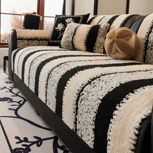 【SlumberHome】Elegant & Thick Anti-Slip Sofa Cover, Modern Luxury Design, Pet-Friendly Breathable Polyester Fabric, Durabie Material Durable Cushions couch cover for sofa.1PC Style couch cover for sofa