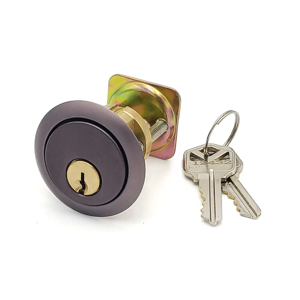 ECS HARDWARE KW1 Model Durable Premium Lock Cylinder, Precision-Engineered Door Hardware, 10B Oil Rubbed Bronze Finish, OEM Specs, Rekeyable, Affordable Price