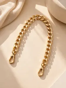 Bold Gold-Tone Aluminum Bag Chain | 18" Multi-Use Strap & Accent