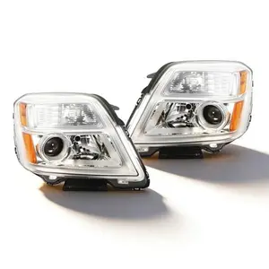 Nakkaa Passenger & Driver Side Headlight Assembly for 2016-2017 GMC Terrain SLE/SLT Halogen Front Left Right GM2502435 GM2503435 High Transmittance Enhanced Brightness