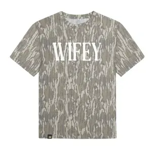 Wifey T-Shirt Top Womenswear Everyday - Mossy Oak Washed Out T shirt 3D, American Fetcher Camo T-Shirt 3D, Feathers Mossy Oak Tee, Gift for Him, 3D Hunting