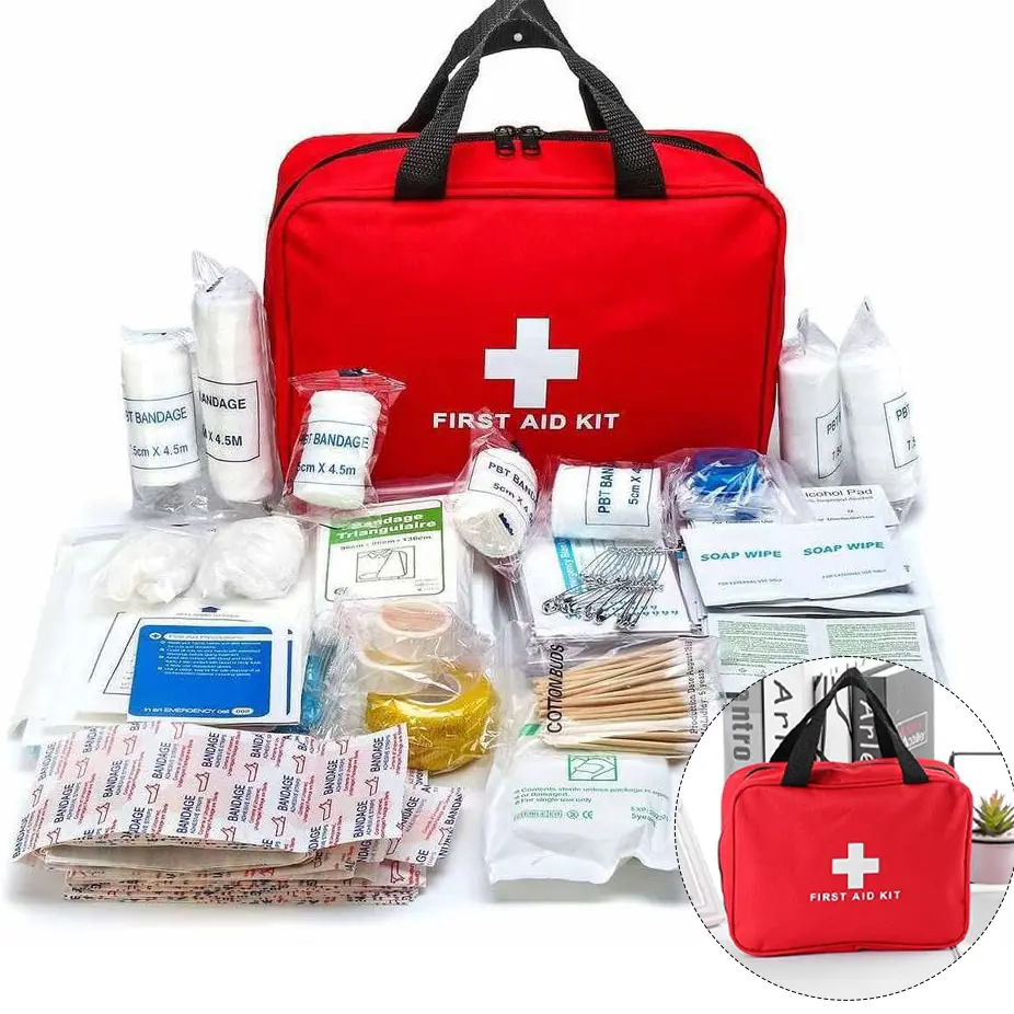 First Aid Kit, Portable Emergency Kits Compact 1st Aid Kit for Car, Travel, Home, Camping, Outdoor, Hiking