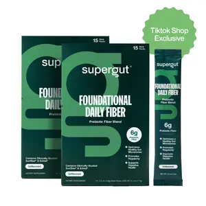 Supergut TTS Exclusive Bundle: 2 Packs of Supergut Unflavored FDF Stick Pack Boxes (15 Sticks in Each, 30 Sticks Total)