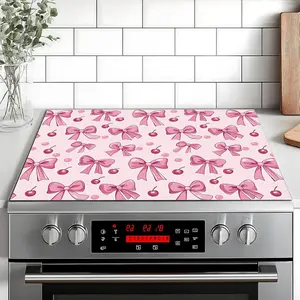 Butterfly Knot Design Non-Slip Rubber Grill Mat, Stove Panel Protector, Perfect for Home Kitchen Decor, Multi-Purpose Stove Cover