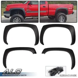 4pcs Factory Style Fender Flares Fit For 1999-2007 Chevy Silverado GMC Sierra