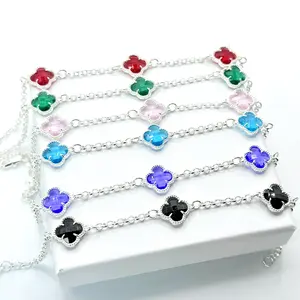 Clover 3D Trial Bracelet Clear Model in Fine Silver 925 Clover 3D Trial Bracelet Clear Model in Fine Silver 925