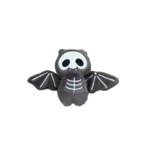 Cute Bat Plush Keychain: Halloween Skeleton Pendant for Kids' Backpacks & Holiday Gift Giving