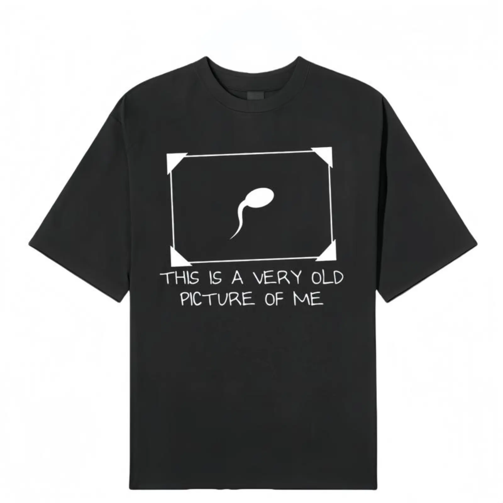 Funny Sperm Graphic Tee | ‘Very Old Picture of Me’ Casual T-Shirt | Trendy Unisex Streetwear  funny  tees vintage streetwear graphic tee unisex t-shirt cotton crewneck funny t shirt