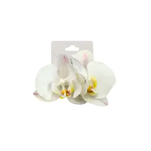 Orchid Earrings, Dainty Floral Stud Earrings for Women, Nickel-Free Gold-Plated Fashion Jewelry for Daily Wear