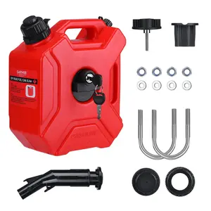[GAOMON]Portable Tank with Locking Mounting Upgraded Bracket Mounting 5L Fits for Car Motorcycle SUV ATV UTV/u Bolt for 1" Tube (with Locking)