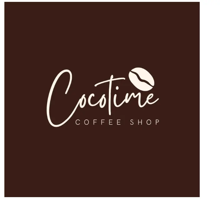 Brown Minimalist and Elegant Coffee Shop Circle Sticker