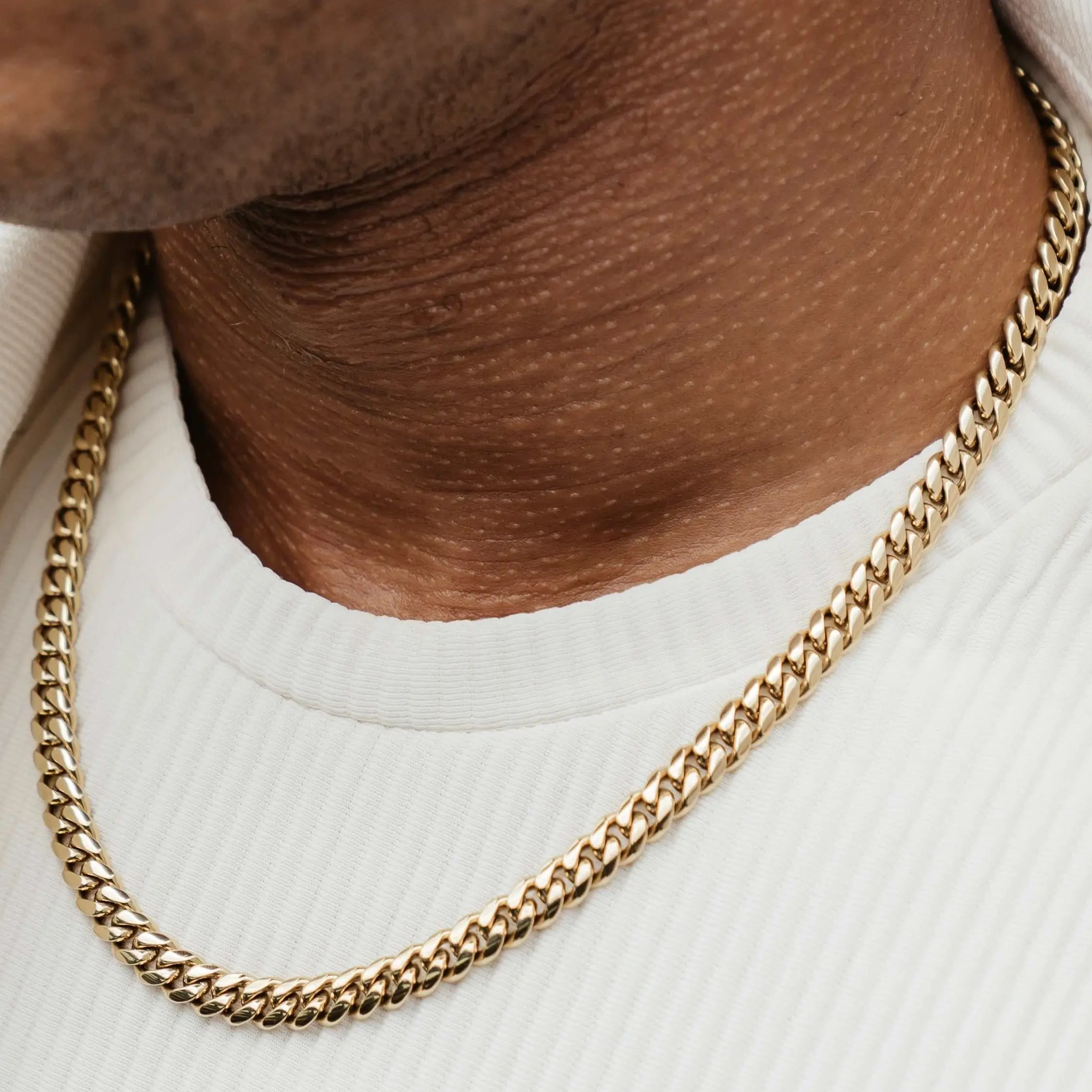 GLD Miami Cuban Link Chain | 18k Yellow Gold Plated, 8mm - 16" to 28" Lengths, Classic Statement Necklace - Perfect Gift #tiktokshopsummersale