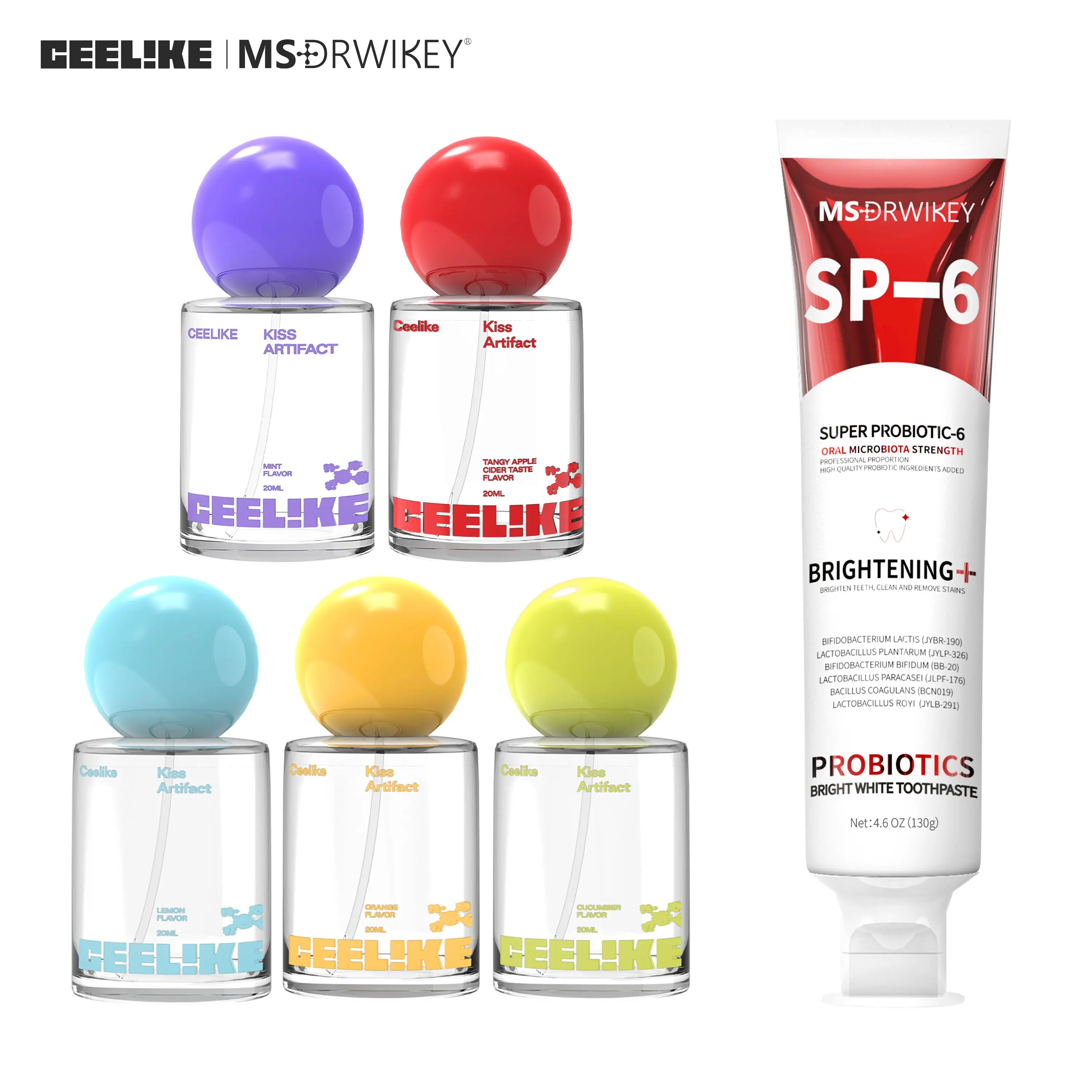 MSDRWIKEY | CEELIKE Toothpaste + Oral Spray Value Combo Set, Multiple Flavors Available, Comprehensive Oral Cleaning, Oral Care Set, Complete Oral Kit