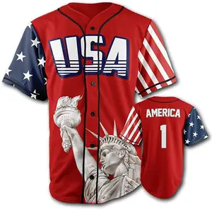 Hot Selling Sublimation Baseball Uniforms Mens Clothing Softball Jersey