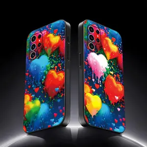 Colorful intelligent voice controlled luminous phone case, Smartphone, suitable for Galaxy A56/A55/A54/A53/A52/A42/A41/A36/A35/A34/A26/A25/A17/A16/A15/A14 - night light technology