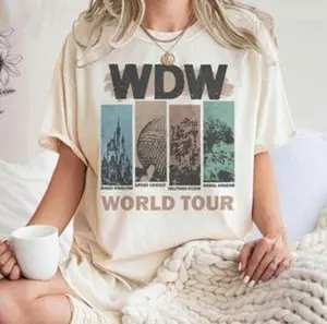 Adult and Youth Magic Kingdom Comfort Colors/Gildan Shirt Vintage Walt Magic Kingdom World Shirts Classic Mickey and Friends Toddler Magic Kingdom Tee Full Option Full Color, Gift Birthday