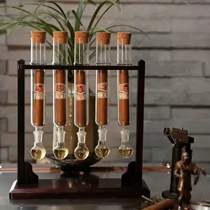 Hardwood Cigar Flavor Humidifier Set, Innovative Moisture Enhancer, Handcrafted Premium Hardwood, Ideal for Cigar Care and Storage