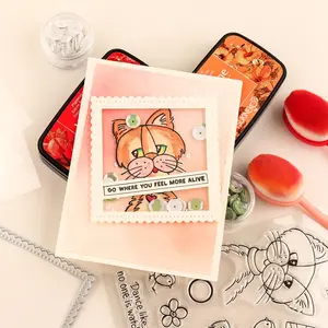 8.5X11Inch /4.3X6.3Inch Heat Resistant Clear Acetate Sheets for Shaker Cards Making Transparent Shaker Stencils, Journals, Craft