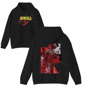 Invincible War Omni Man Hoodie, Comics Hoodie, TV Show Comics Washed Hoodie, Unisex Hoodie Streetwear Tropical Graphic Hoodie