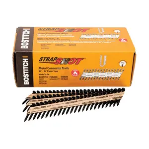 Stanley Bostitch PT-MC13115-1M 0.55 in. x 0.131 in. Paper Tape Collated Metal Connector Nails, Steel Nails, Brite Finish, Diamond Point