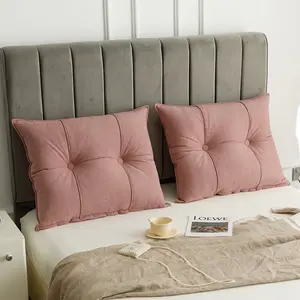 Wedge Headboard 2-in-1Headboard Pillow Bedside Cushion Backrest Support Bolster for Bed Sofa 30" fluffy comfort