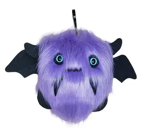Ghoulie the purple Floof Monster KEYCHAIN/Plush Clip