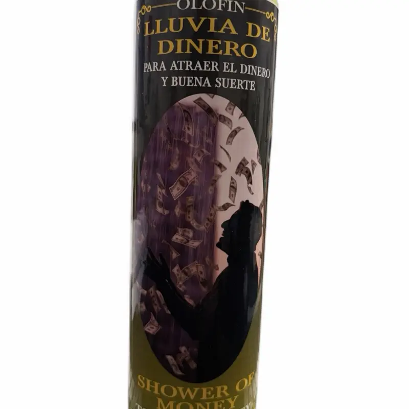Lluvia de Dinero Veladora preparada green color candle for attracting money and good luck Lluvia de Dinero Veladora preparada green color candle for attracting money and good luck