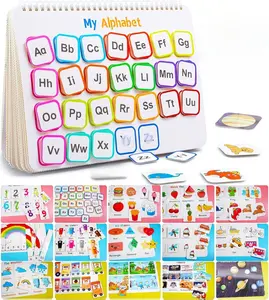 Montessori Preschool Learning Activities Busy Book - Workbook Activity Binder / Toys for Toddlers, Autism Learning Materials and Tracing Coloring Book