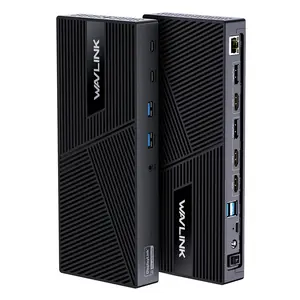 Wavlink Triple Display Universal Docking Station 15-in-1 USB-C Dock for Intel/M1/M2-Mac/Dell/Asus with 100W Laptop Charging 4K-HDMI 2xHDMI&DP 2xUSB-C 4xUSB-A Gigabit Ethernet Audio&Mic