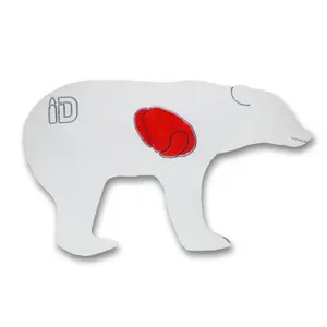 Bear Silhouette Infinity Target – Self-Healing Reactive Range Target for Rifles & Handguns, Made in USA, Durable & Weatherproof for Hunting Practice