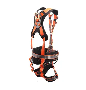 Full Body Safety Harness with Adjustable Straps for Customizable Fit High-Strength Polyester Webbing Steel D-Rings for Secure Anchorage Outdoor Vests