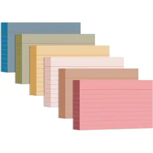3x5 Index Cards Ruled Lined, 216 Pcs Flash Cards Study Cards for Learning and Studying, Lined Ruled Notecards for Home, School Supplies,Aesthetic Vintage Self Note Taking and Studying-Neutral Colors