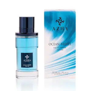 Azha Perfumes Ocean Breeze Eau de Parfum for Men, Fresh Aquatic Citrus Fragrance Spray with Lemon, Mandarin, Lavender, Cedarwood & Musk, Long Lasting Men's Cologne, Butterfly Nebula, 3.4 Fl Oz