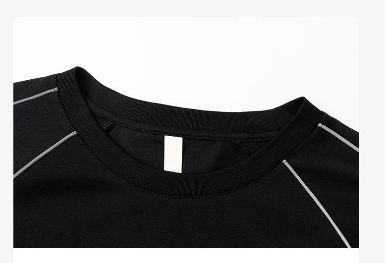 Men's Ultra Flow Short Sleeve T-Shirt for Summer, Raglan Sleeves, Visible Stitching, Letter Print, Loose Fit, Crew Neck — 26–366