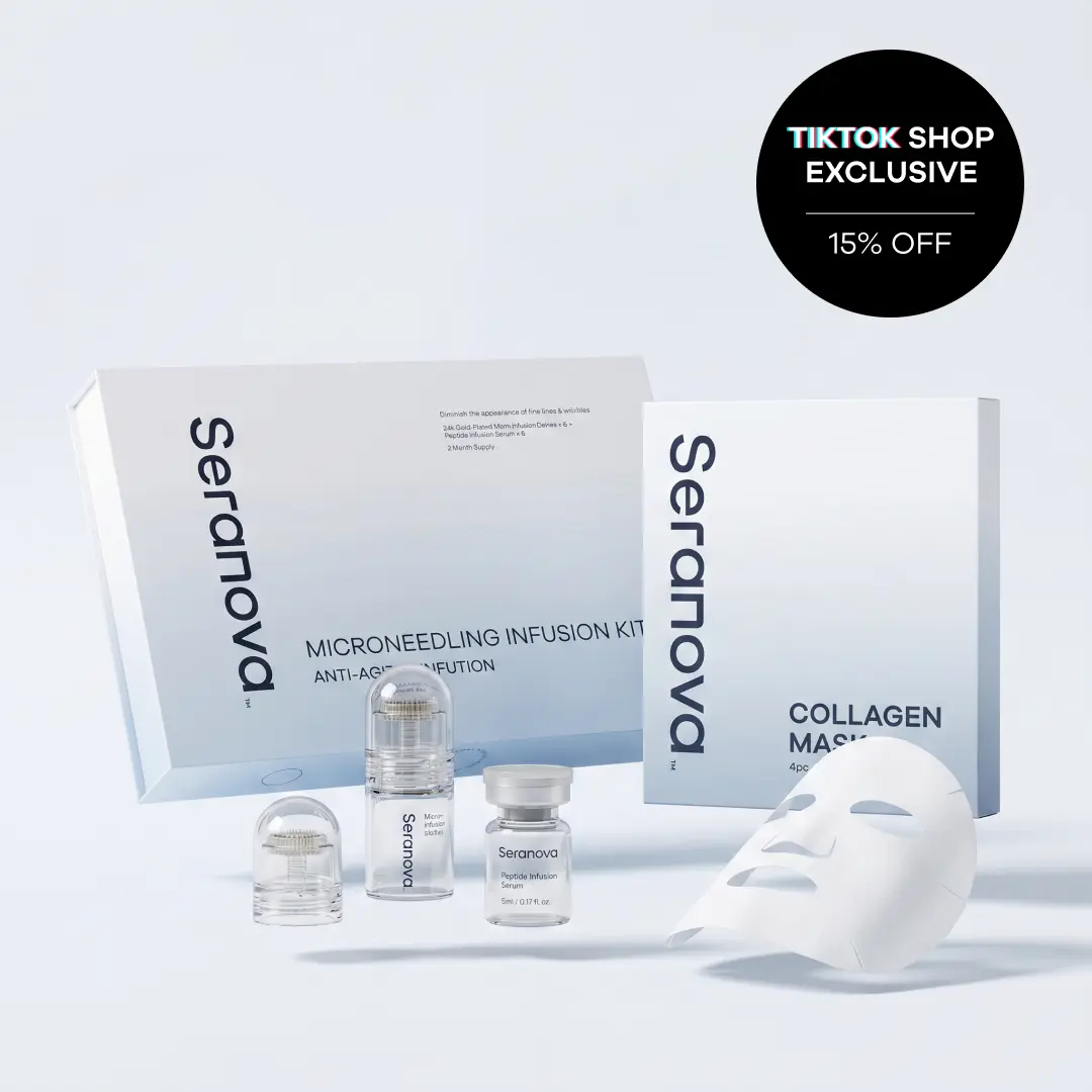 Renew & Radiate Duo: Seranova 3 Month Micro-Infusion System & Collagen Mask Bundle