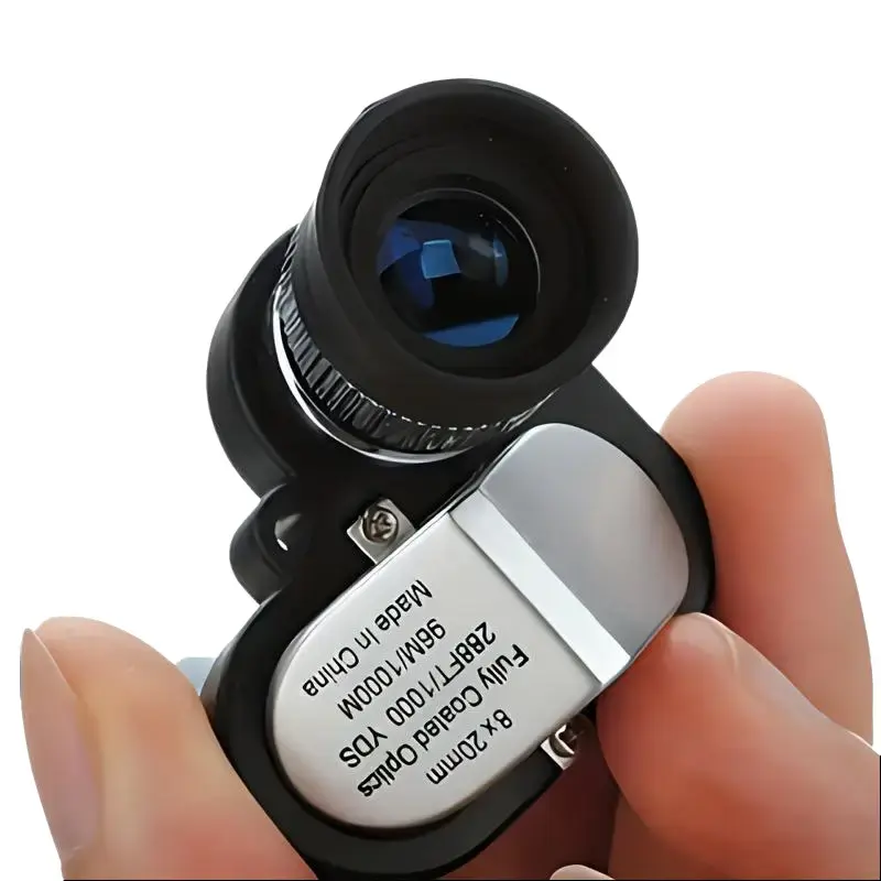 8x20mm Portable High-Definition Zoom Monocular Telescope, Waterproof and Fogproof, Suitable for Hunting, Hiking and Bird Watching