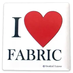 I Love Fabric Ceramic Magnet – Fun Home & Office Decor