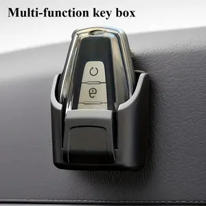 2pcs/1pc Key Storage Box, Multifunctional Console Organizer And Remote Control Holder, Suitable for Most Car Models, Automotive Additions, Vehicle Organization, Functional Stand, Space-Saving Storage, Smooth Surface, Durable Plastic