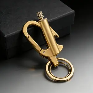 Metal Permanent Match Keychain with Bottle Opener, Reusable Waterproof Fire Starter Lighter for Camping, BBQ & Outdoor Adventures, （Kerosene not included）